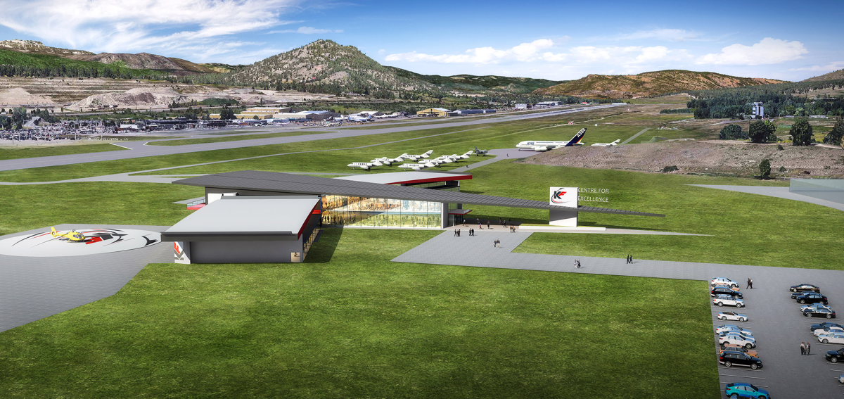 Kelowna Flight Aerospace New Building Rendering