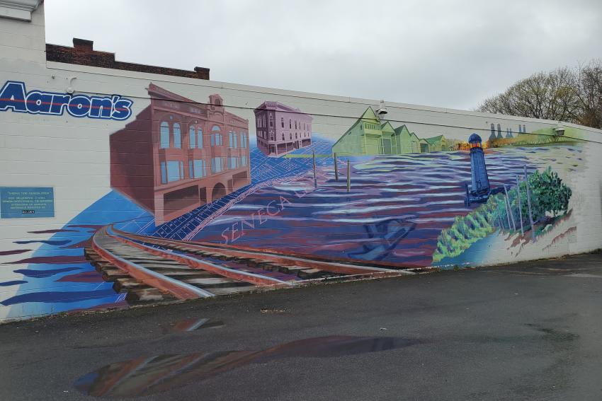 Arising Tide Geneva Cycle mural