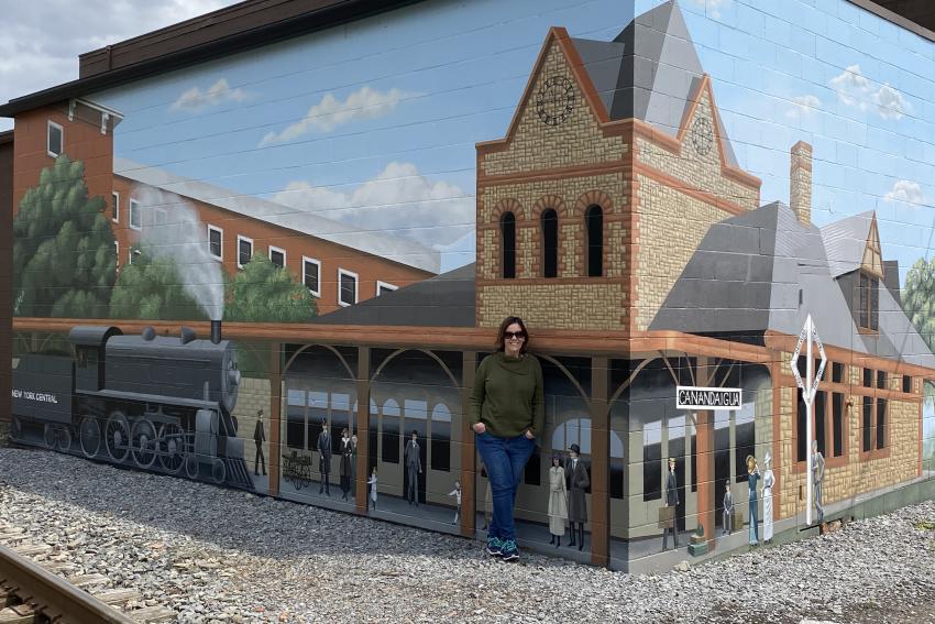 Train Station mural