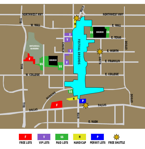 GrapeFest Parking Map