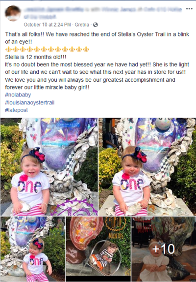Stella's Facebook Post