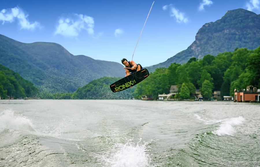 Wakeboarding on Lake Lure