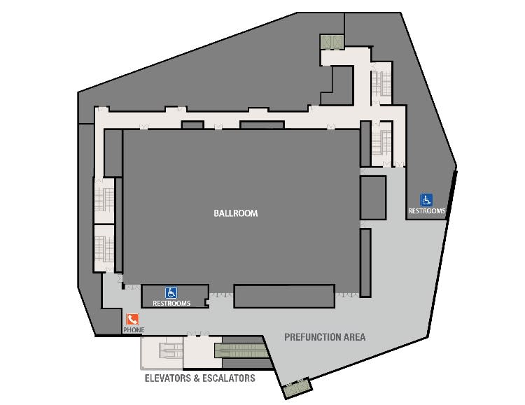 ADA Ballroom Floor Plan