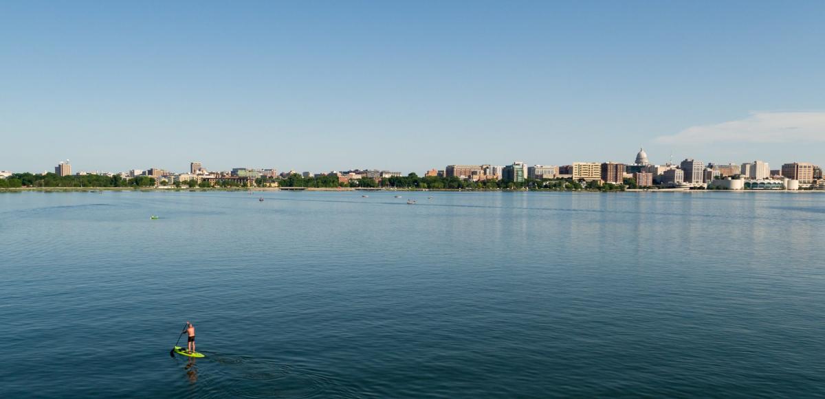 Madison Skyline from Lake Monona