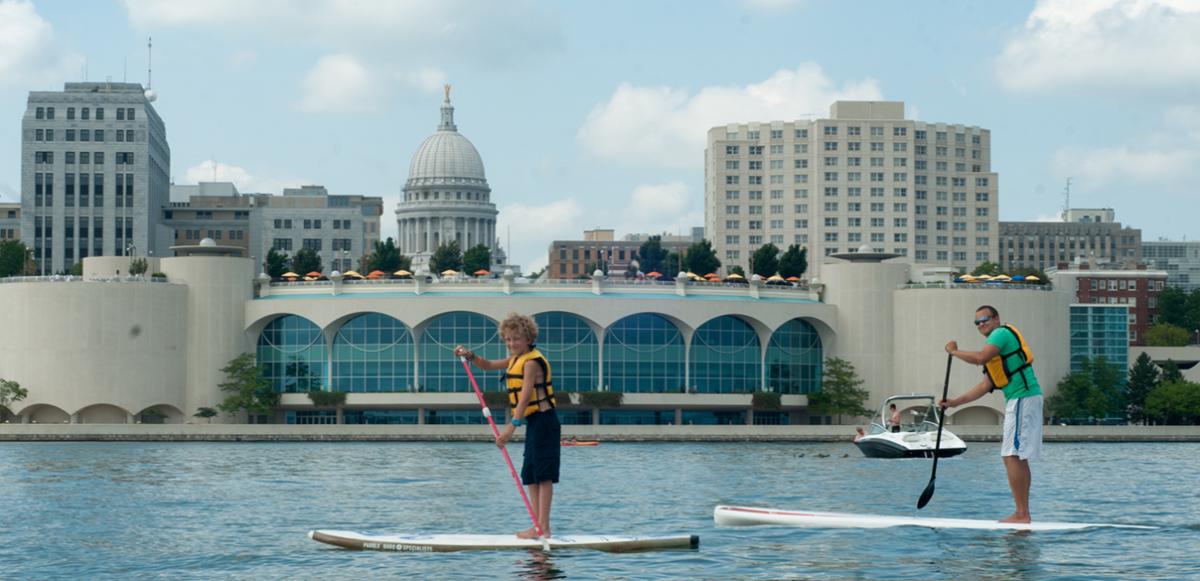 Stand Up Paddle Boarding - Lake Monona
