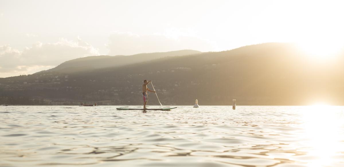 Paddle Boarding Okanagan Lake