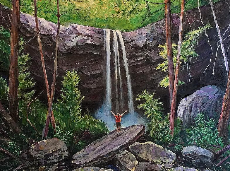 Cucumber Falls Painting