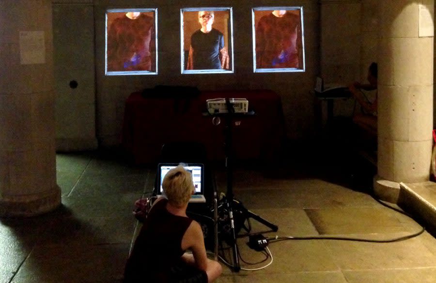 Abington Art Center Wall Projection