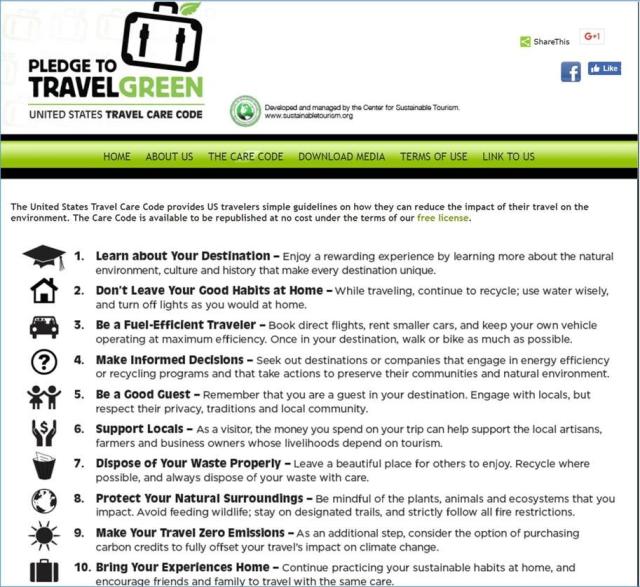 Sustainable Travel Green