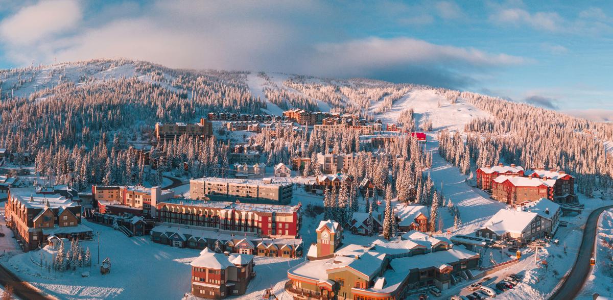 Big White Ski Resort Village - Aerial