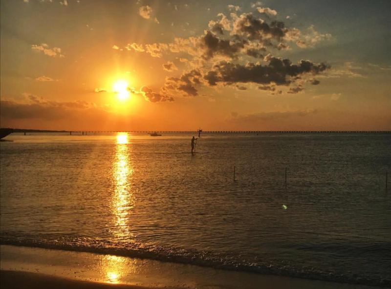 Chesapeake Bay Beach At Sunset in Virginia Beach, VA