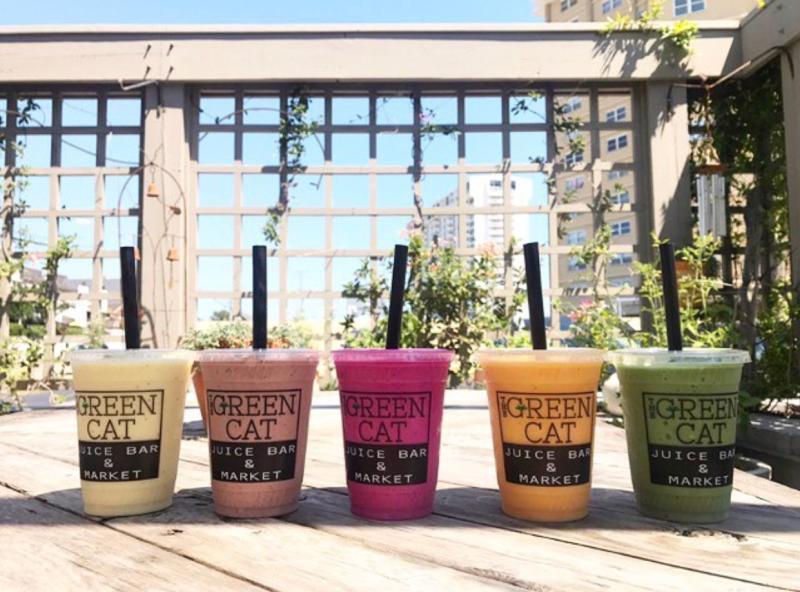 Patrons can enjoy smoothies of all colors from Green Cat Cafe in Virginia Beach.