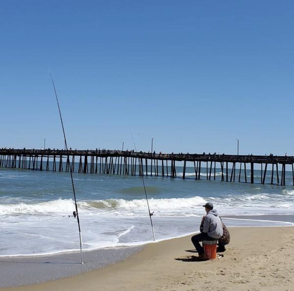 Fishing On The Beach