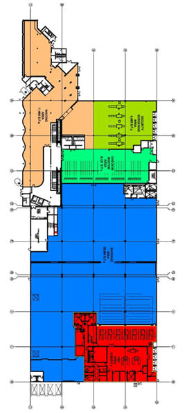 Map of Cruise Terminal 2 first floor layout