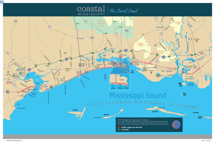 Mississippi Gulf Coast Maps | Directions to Coastal Mississippi