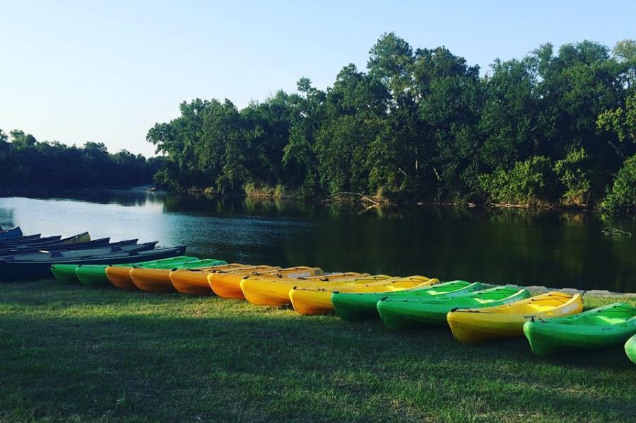 Kayaks on Colorado