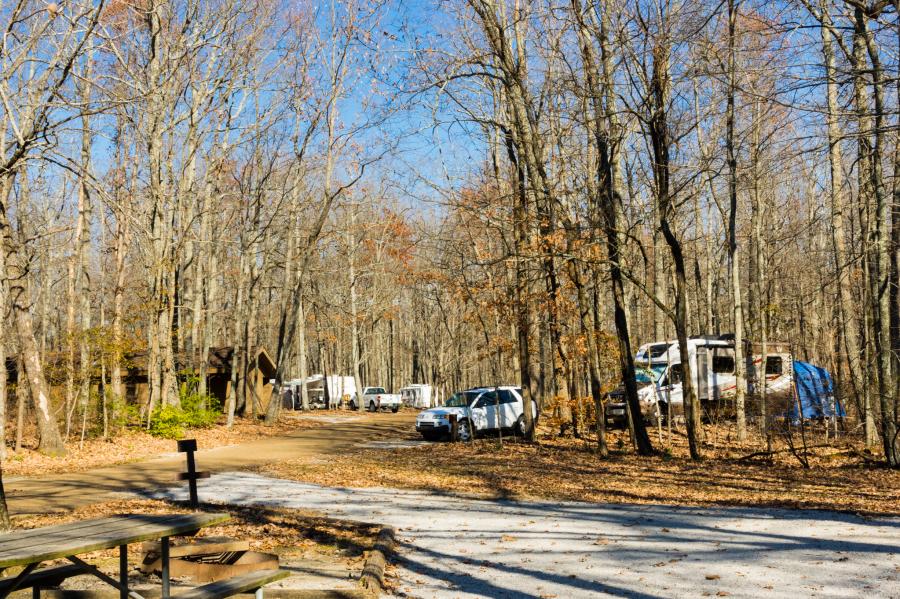 This is a photo of the RV Park on Monte Sano mountain