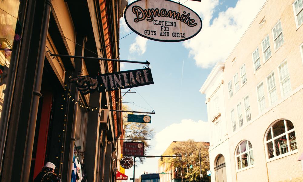 Store Signs on Jackson Street