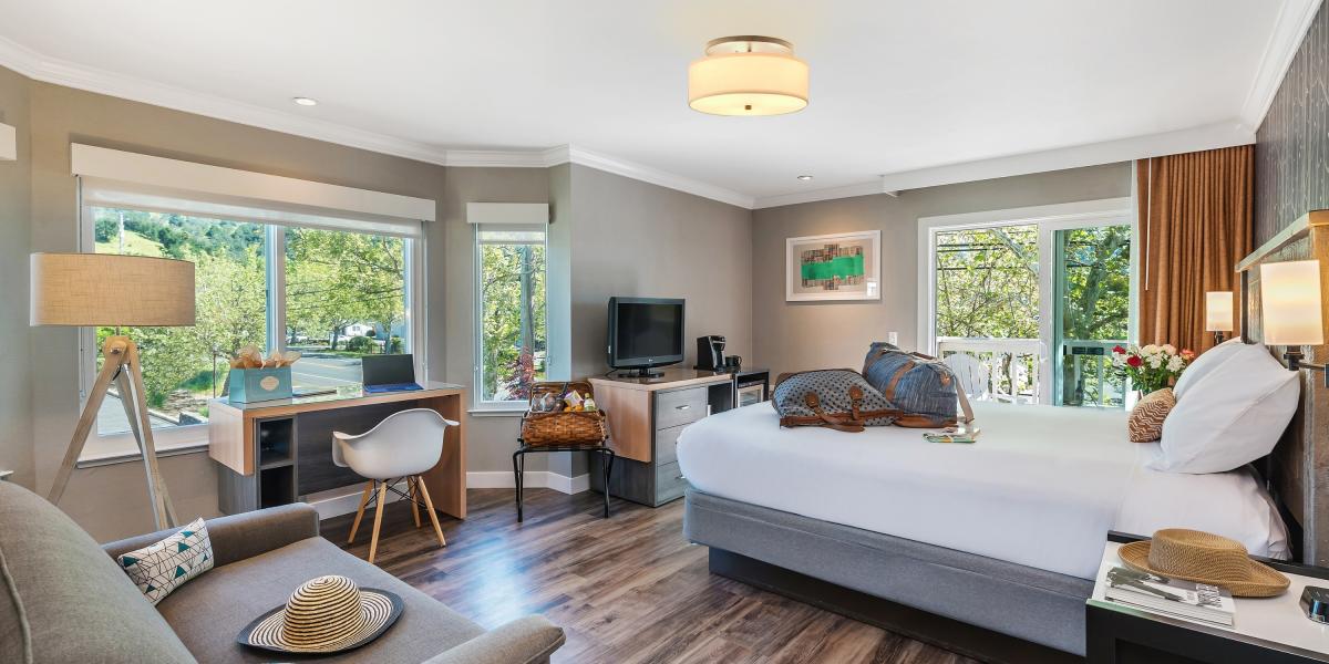 Modern design and amenities are available at UpValley Inn in Calistoga Napa Valley