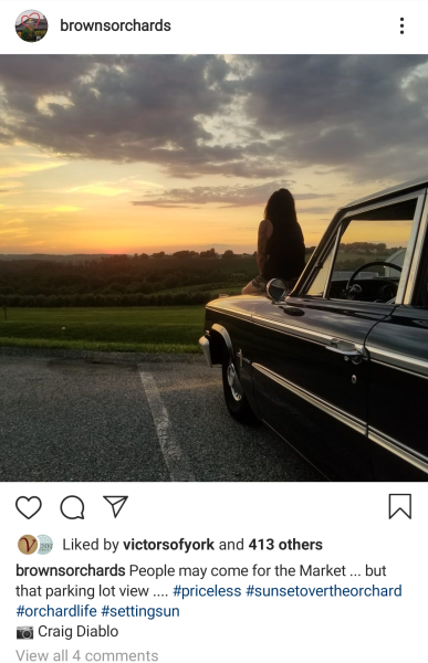 Brown's Sunset Instagram