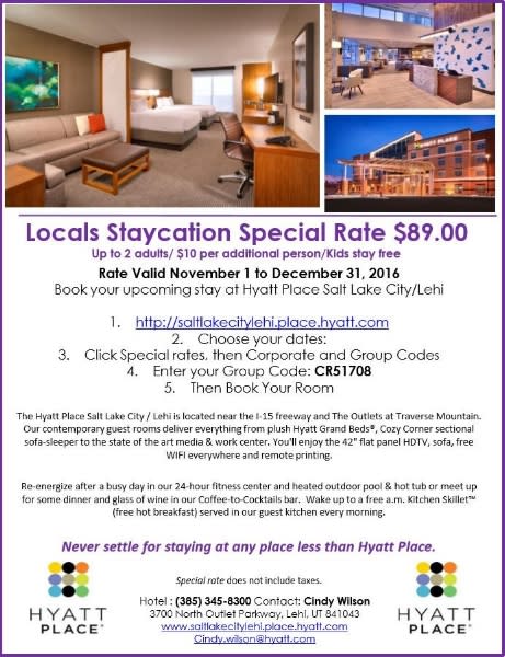 Hyatt Staycation 2016