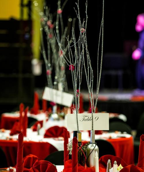 Valentine's Day Ball Centerpieces