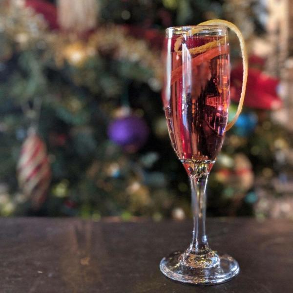 Red Nose Spritzer holiday drink by City Kitchen