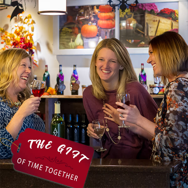 Enjoy wine with friends over the holiday season.