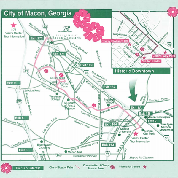 Cherry Blossom Trail Map