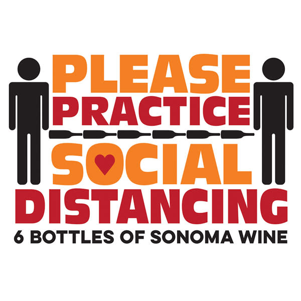 Social Distancing Wine Bottles Sonoma
