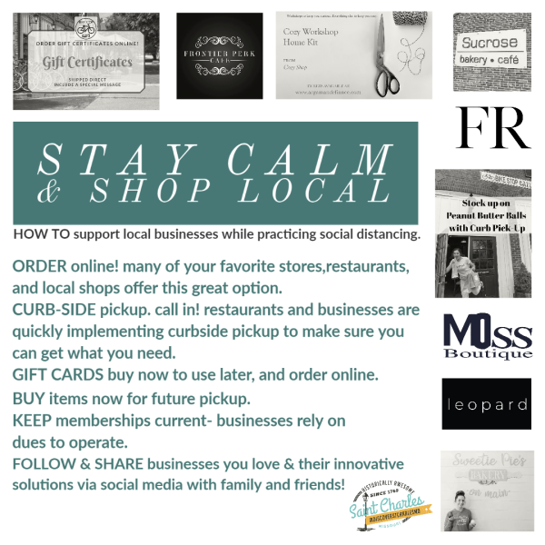 Stay Calm and Shop Local Tips