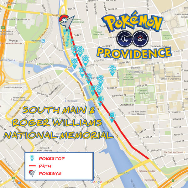 GUIDE TO POKÉMON GO PROVIDENCE: SOUTH MAIN STREET