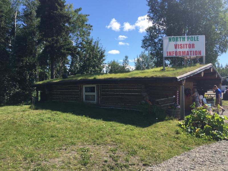 North Pole Visitors Center Log Cabin Alaska