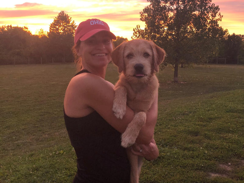 EC staffer Maggie Blake and dog Bo