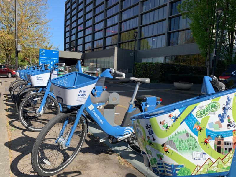 PeaceHealth Rides Bike Share at the Graduate Hotel by Melanie Griffin PeaceHealth Rides Bike Share at the Graduate Hotel by Melanie Griffin