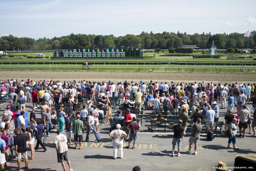Crowd at Saratoga Race Course