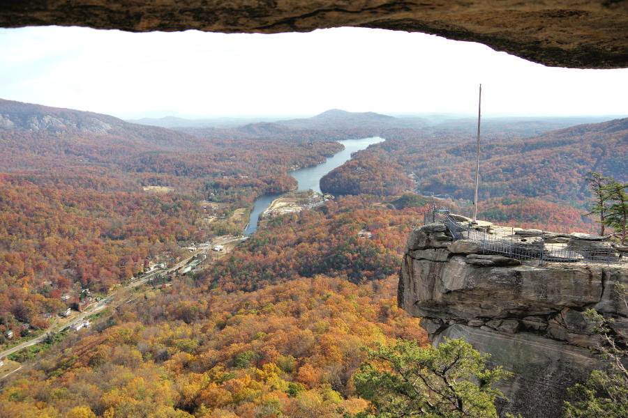 Fall Color at Chimney Rock State Park