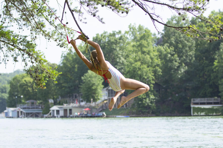 Tree Swing into Lake Lure, NC