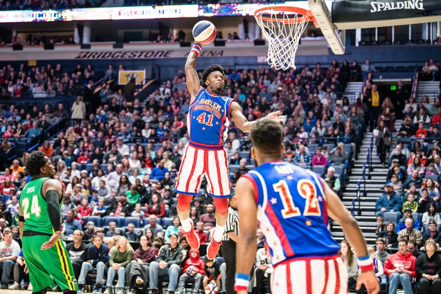 Harlem Globetrotters Dunking - Provided by Promoter