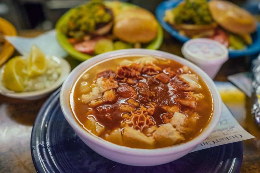 A bowl of food from Barelas Coffee House Food