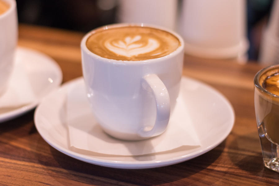 Photo of cup of coffee from Urban Alchemy wine and coffee bar