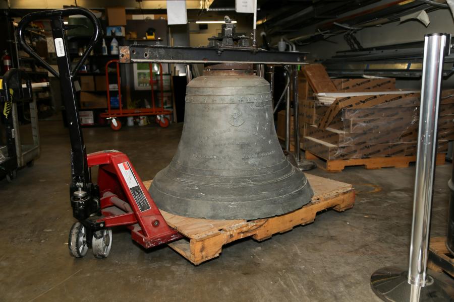 The old Courthouse Bell was stored in the basement for years.