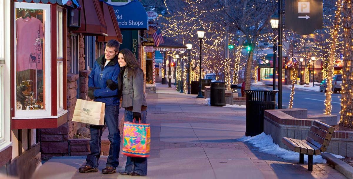 Winter Couple Shopping