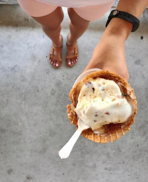 Gilly's Creamery serves up scoops of flavor in a fresh waffle cone.