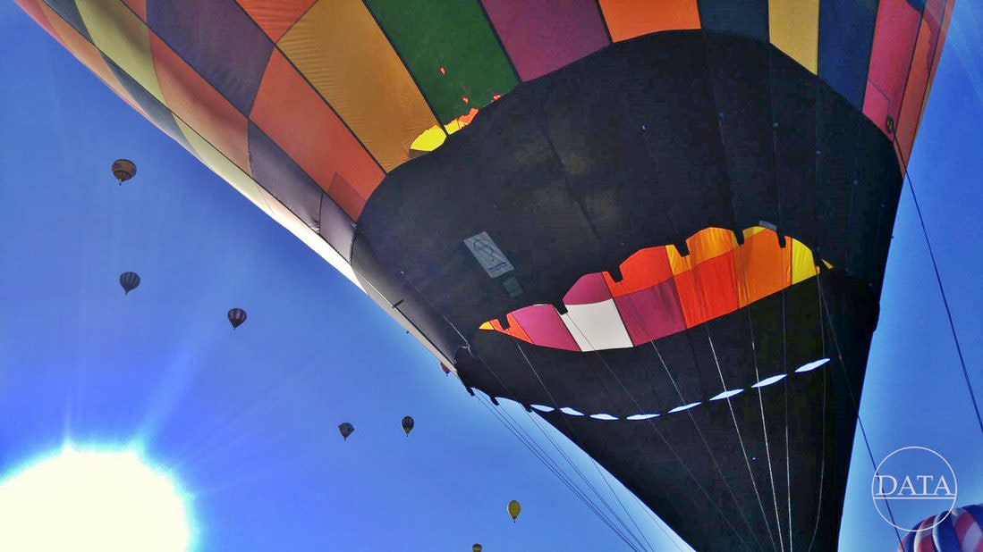 Hot Air Balloon Launching During the Morning