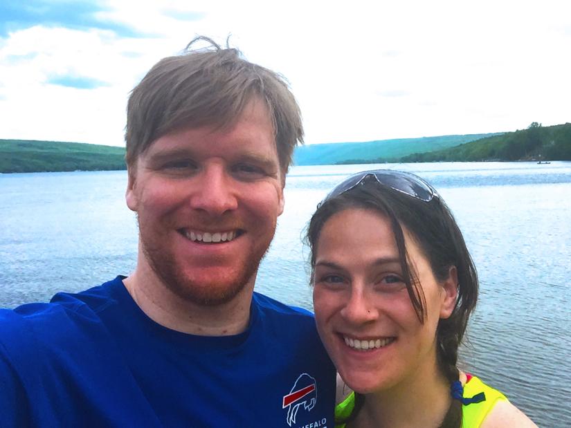 Melissa and Andrew after biking Honeoye Lake