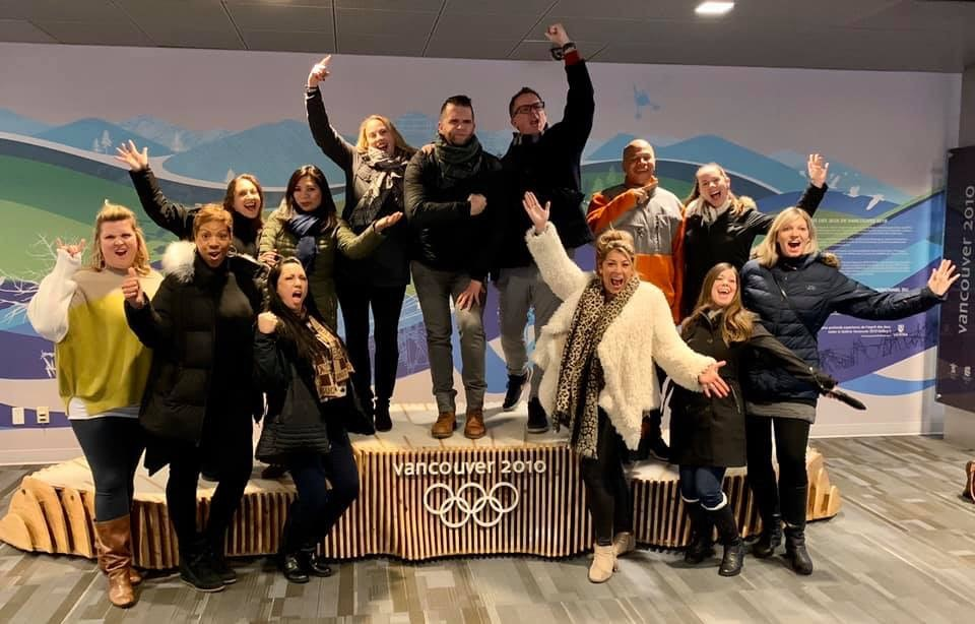 MPI Southern California board celebrating Vancouver’s 2010 Olympic legacy.