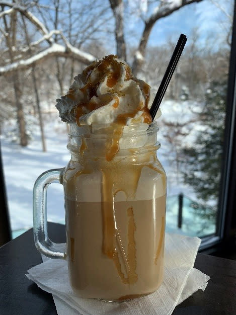 latte at Fresco at the Gardens