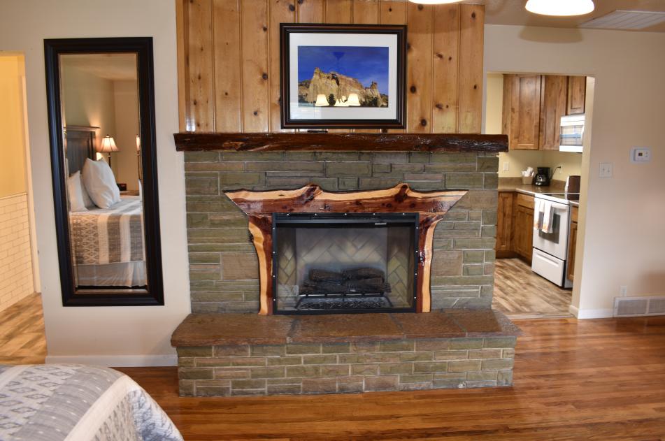 Family Suite Fireplace