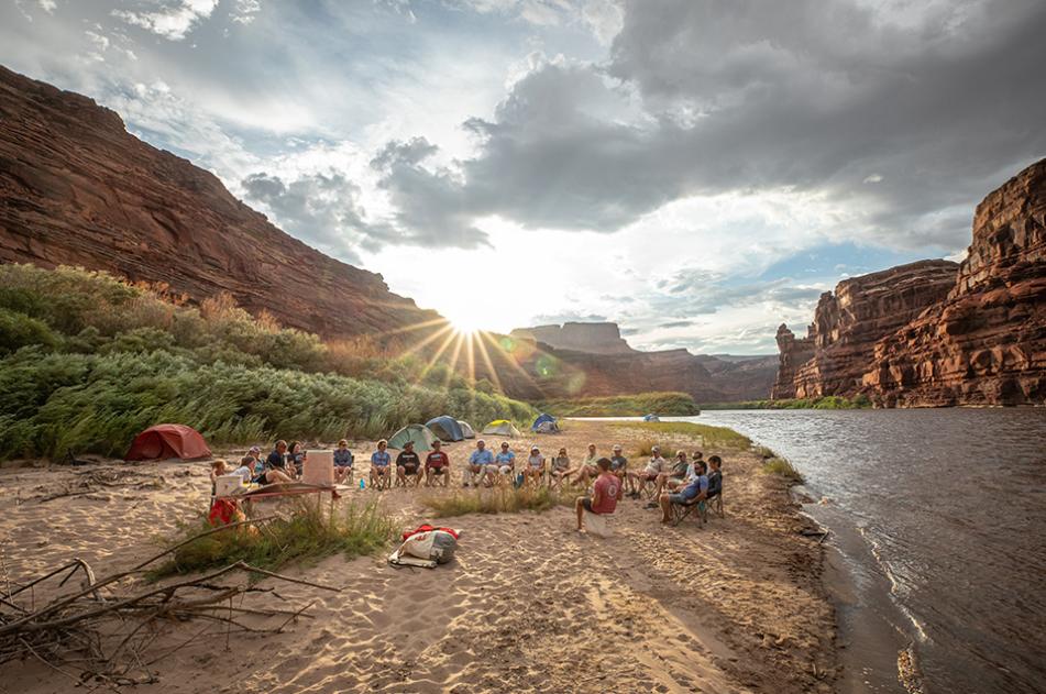 Camp in Cataract Canyon